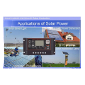 SRIWEN 100A Solar Charge Controller Solar Panel Controller 12V 24V LCD Display Solar Panel Battery Regulator with USB Port. 