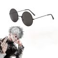 【HOT】 Jujutsu Kaisen Gojo Satoru Cosplay Glasses Blindfold Prop Anime Metal Frame Sunglasses Gift Accessories. 