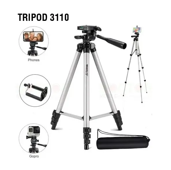 Tripod%203110%20%E2%80%93%20Mobile%20tripod%20(%20Camera%20Stand%20with%20Phone%20Holder%20Clip%20)%20with%20Free%20Holder%20-%20Image%202