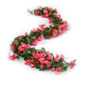 Rose Vine Flowers Plants Artificial Flower Hanging Rose Ivy Home Hotel Office Wedding Party Garden Craft Wedding Art Decor. 