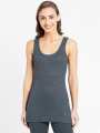 Charcoal Melange Thermal Camisole. 