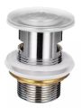 Urenos Basin / Sink Waste Italy 1.1/4" Pop up Push Type Chromium plated Brass Bathroom Kitchen. 