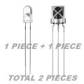 LED Infrared Emitter and IR Receiver Diode, LEDs Infrared Emission and Receiver Tube for Arduino. 