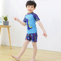 bellylady 3Pcs/set Boy Kid Split suit ops + Shorts + Hat Short Sleeve Cartoon Surfing wear for 3-13Y. 