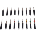 Auto Terminal Removal Tool, Car Electrical Wiring Pin Extractor Connector Puller Kit ,Depinning Tool Set(36Pcs). 