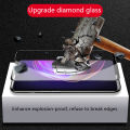 Biruiqu 2Pcs For VIVO V21e 9H 2.5D Full Cover Tempered Glass Screen Protector Film Black. 
