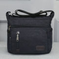 Men And Women Travel Bags Tool Bag Retro Washed Canvas Shoulder Messenger Bag Crossbody Satchel Single Back. 