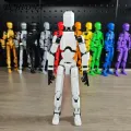 3d Printed Robot Model Transforming Robot Action Figure with Weapon Movable Joints Desktop Decoration 3d Printed Multi-jointed Robot Model. 