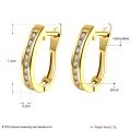 Hoop Earrings For Women 2 Colors Inlaid Cubic Zircon Copper Earring Female Fashion Jewelry Elegant And Sophisticated Gift. 