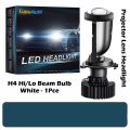 1 Pce Y6D H4 LED Projector Headlight Projector Lens with Fan Cooling 45W Motor Bike Automobile Hi Lo Beam Bulb 12V 6000K. 