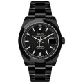 New Stainless Steel OysterX Watch Chain Quartz Analog Luxury Wrist Watches For Men Gents Boys Black White 181312721 STYLES-CMB (PVT) LTD. 