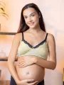 Grace - 2pk Non-Wired Nursing Bra in Yellow Ditsy Floral & Lilac Combo. 