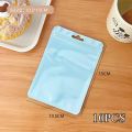10Pcs/pack INS Kpop Photocard Storage Bag Macaroon Color Transparent Ziplock Bag Gift Packaging Sealed Bag Sticker Card Sleeve. 