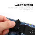 Jeans Extension Buckle Elastic Adjustable Waist Button Belt Lengthening For Trousers Pant Waistband Extender Unisex 1Pcs. 