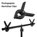 Background Clip Heavy Duty Wear-resistant Durable Steady Sturdy Fixing Portable Photography Background Backdrop Clamp Clips Peg for Indoor. 