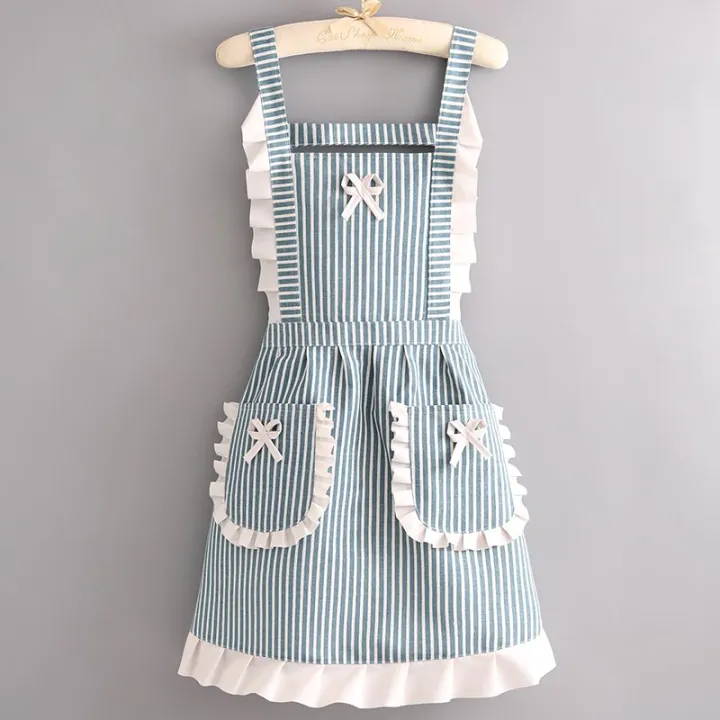 %E3%80%90HOT%E3%80%91%20Korean%20Version%20Cotton%20And%20Linen%20Apron%20For%20Women%20Cute%20Kitchen%20Home%20Cooking%20Breathable%20Apron%20Fashionable%20Work%20Clothes%20Chef%20Apron%20-%20Image%203