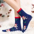 Elk Christmas Socks Comfortable Snow Cotton Happy Christmas Socks Crew Socks Middle Tube Socks Cartoon Hosiery Children. 