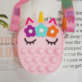Silicone Coin Purse Cartoon Bag Cute All-Match Bag Foreign Trade Popular Style Deratization Crossbody Children's Bags Korean Style Mini Card Holder. 