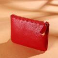 Simple Zipper High Quality Coin Purse PU Leather Lychee Pattern ID Card Case Women Men Wallet Purse Pouch Money Clutch. 