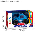 Cartoon Kinetic Friction Car. 