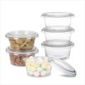 25pcs 80ml Disposable Container Plastic Clear Cup With Lid & Spoons For Use Ice-cram, Sauce, Jelly, Yogurt, Mousse Cups. 