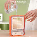 MAYTTO Desk Cooling Fan Spray Fan Summer Cooling Fan Quiet Cooling Air 3 Gear Wind Adjustment Colorful Ambient Light USB Mini Portable Summer Fan Stand Fan Desktop Fan For Room Office. 