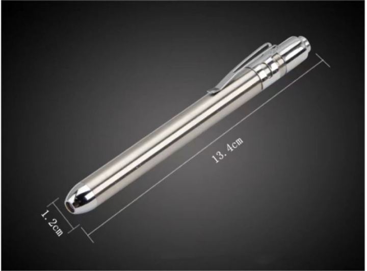 Gem%20Checking%20Torch%20White%20Colour%20Stainless%20Steel%20Body%20Free%20Battery%20/%20Emergency%20Doctor%20Nurse%20Torch%20High%20power%20free%20With%20AAA%20Battery%20pair%20-%20Image%203