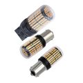 QUANBU 4 Pcs Led Light: 2 Pcs T20 7440 W21W Wy21W 144-Smd Reverse Light Led Bulbs & 2 Pcs No Hyper Flash 1156 Car Led Light. 