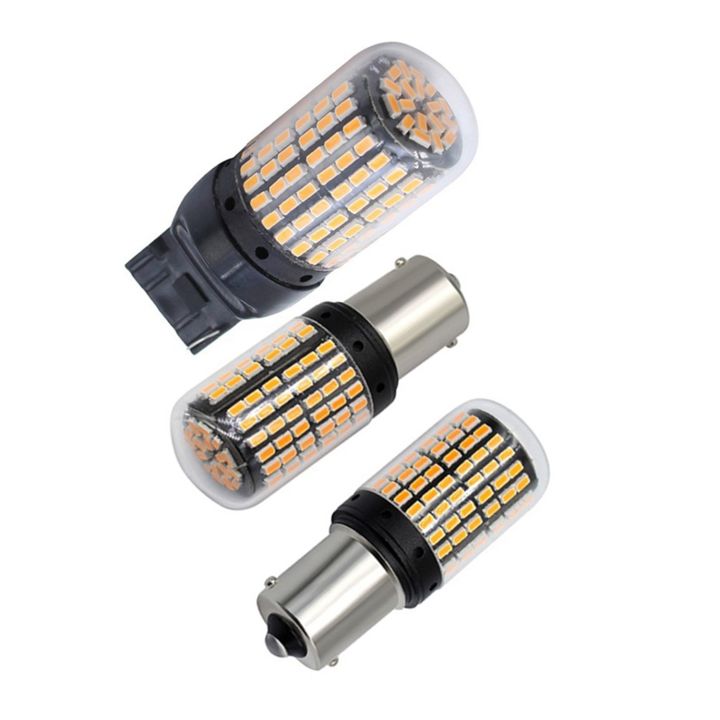 QUANBU%204%20Pcs%20Led%20Light:%202%20Pcs%20T20%207440%20W21W%20Wy21W%20144-Smd%20Reverse%20Light%20Led%20Bulbs%20&%202%20Pcs%20No%20Hyper%20Flash%201156%20Car%20Led%20Light%20-%20Image%203