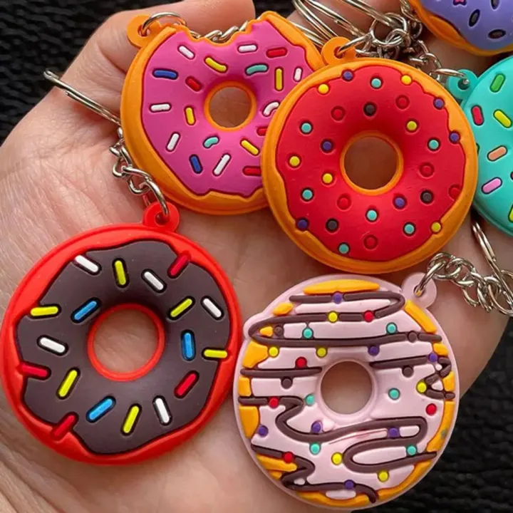 Colorful%20Keychain%20Novelty%20Item%20Assorted%20Pack%20(1/6pcs)%20Sweet%20Cake%20Design%20Donut%20Pendant%203D%20%20Cute%20Dessert%20Charm%20for%20Backpack%20Decor%20Kids'%20Gift%20Party%20Gifts%20Fashion%20Accessory%20Collectible%20Item%20-%20Image%205