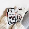 Case Cover For IPhone 14 15 Pro Max X XS XR 7 8 Plus 7+ 8+ SE 2020 2022 Phone Casing Soft Clear TPU mickey mouse couple Minnie Stitch Couple Shockproof Popular Full Protection INS Cute Fashion Cartoon Ultra-thin Protection Back Cover. 