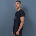 D-Blaq EMB Crew Neck Longline T-Shirt. 