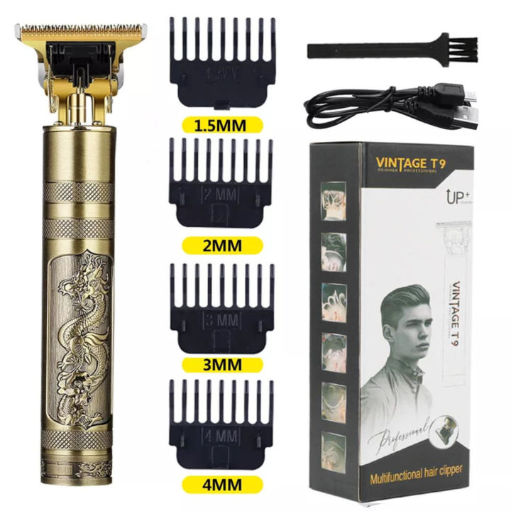 Vintage%20T9%20Hair%20Trimmer%20Professional%20Hair%20Cutting%20Machine%20Rechargeable%20Trimmer%20Plastic%20Body%20-%20Image%203