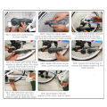 Bicycle Chain Cleaner Cleaning Machine Multifunction Sprocket Brushes Wash Tool. 