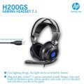 HP H200GS Wired Over-Ear Gaming Wired Headset with Rotatable Mic LED Lighting Ergonomic Design for PC. 