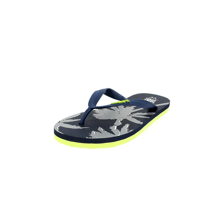 BEAT Men Casual FLATS Flip Flops Black/Yellow , Blue/Light Green , Dark Blue/Grey , Green/Black