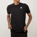 Archer Men's Crew Neck Cotton T-Shirt-Black. 