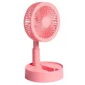 Desktop Electric Fan 180 Degree Adjustable Portable Fan Telescopic USB Rechargeable Fan Wireless Floor Standing Fan Mini Fan. 