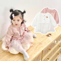 Princess Baby Girl Bodysuit Cotton Newborn Baby Clothing Cute Tulle Long Sleeves Infant Bodysuits. 