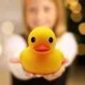 FAMILY DUCK(L)| Infinity needs| 4 Pcs Cute Rubber Duck Family Set for Baby Shower Squeak Fun Baby Floating Yellow Rubber Bath Duck Toys Fun Decoration Items. 