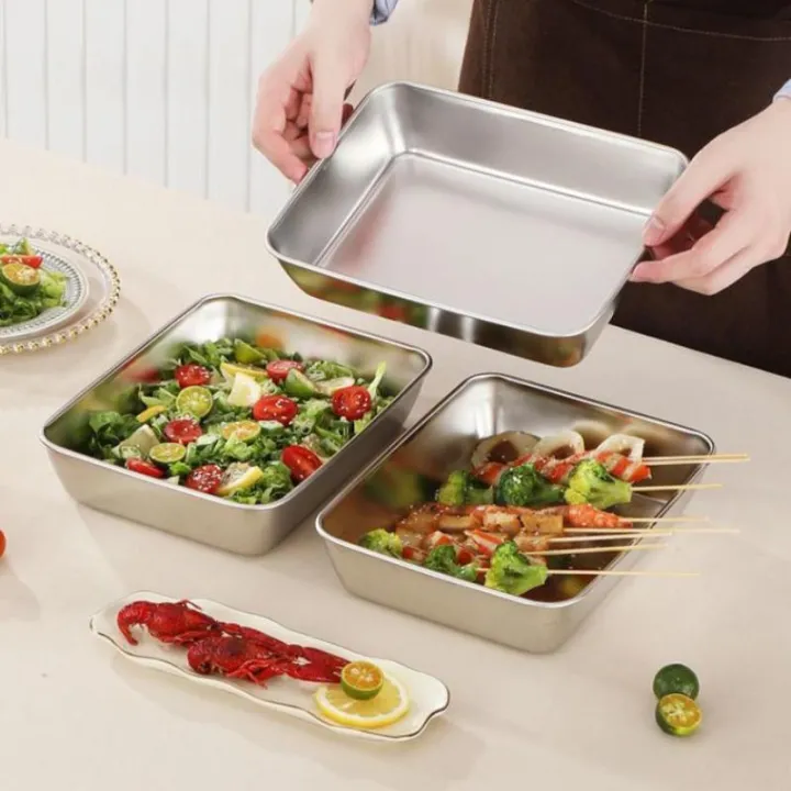 1/3/6pcs%20Kitchen%20Stainless%20Steel%20Food%20Storage%20Containers%20Set%20With%20Transparent%20Lids%20Stackable%20For%20Meat%20Fruits%20Veggies%20Camping%20-%20Image%202