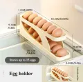 Refrigerator Drawer Double Rows Automatic Egg Storage Holder 15 72 Grids Egg Turning Organizer Tray. 