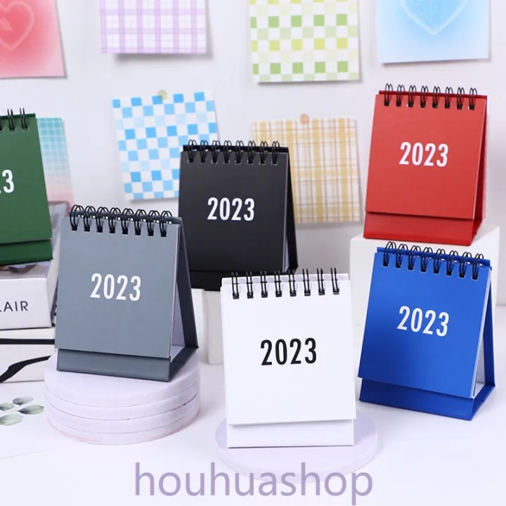 2023 Morandi Standing Calendar Simple Aesthetic Desk Calendar Daily Table Planner Yearly Agenda Organizer