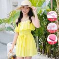 Children, children, students, cute paradise, Western new small size swimsuit, princess water split skirt, girls, middle and large. 