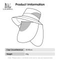 LouisWill Men's Sun Hat Fashion Fisherman Hat Summer Sun Protection Hat Outdoor Hiking Hat Anti-UV Hats Quick Dry Fisherman Cap Visor Hat With Removable Face Cover Windproof Strap Sports. 