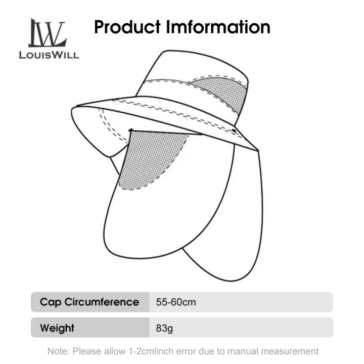 LouisWill%20Men's%20Sun%20Hat%20Fashion%20Fisherman%20Hat%20Summer%20Sun%20Protection%20Hat%20Outdoor%20Hiking%20Hat%20Anti-UV%20Hats%20Quick%20Dry%20Fisherman%20Cap%20Visor%20Hat%20With%20Removable%20Face%20Cover%20Windproof%20Strap%20Sports%20-%20Image%2010