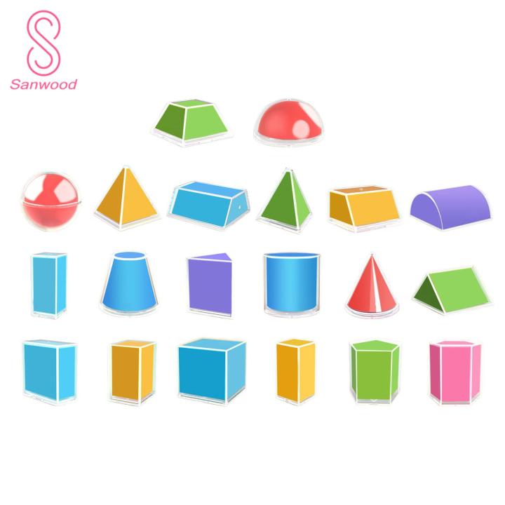 Students Geometry Model 3d Geometry Model Kit for Math Education Learn Volume Surface Area Formulas with 8/12/16/20 Solids Educational Toy for Students