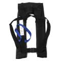 Adult Manuel Inflatable PFD Life Jacket Vest Survival Sailing Boating Floatation - black. 