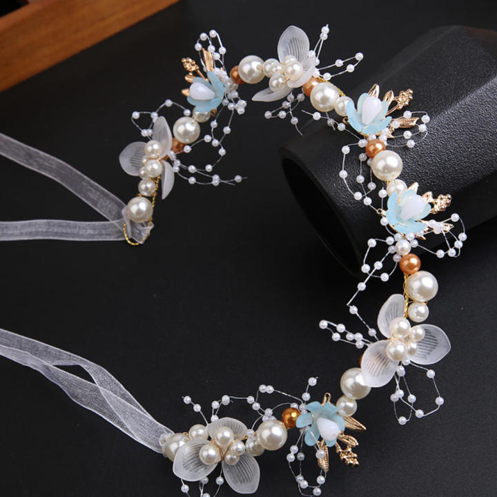 Headwear%20Children'S%20Headwear%20Girls'%20Hair%20Band%20Pearl%20Hairband%20Flower%20Garland%20Pearl%20Hair%20Headdress%20Pearl%20Hair%20Band%20-%20Image%208