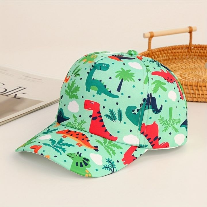 Linman%20New%20Dacron%20Dinosaur%20Children's%20Baseball%20Hat%20Breathable%20Sunscreen%20Boys%20andBargain%20price%20Girls'%20Outdoor%20Sunshade%20Hats%20Printing%20Sunscreen%20Duck%20Tongue%20Cap%20Children%20-%20Image%202